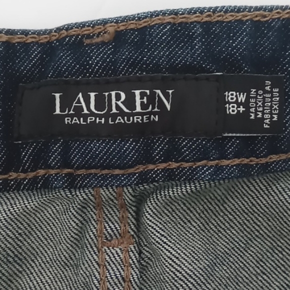 Lauren Ralph Lauren NEW Black Label Denim Straight Leg Jeans Women Size 18W/18+ - Picture 4 of 16